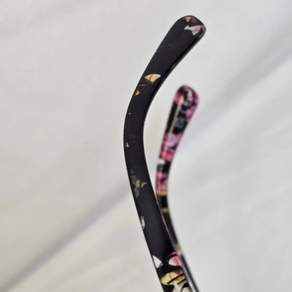 Foster Grant Floral Plastic Eyeglass‎ Frames, Black, 57017-143